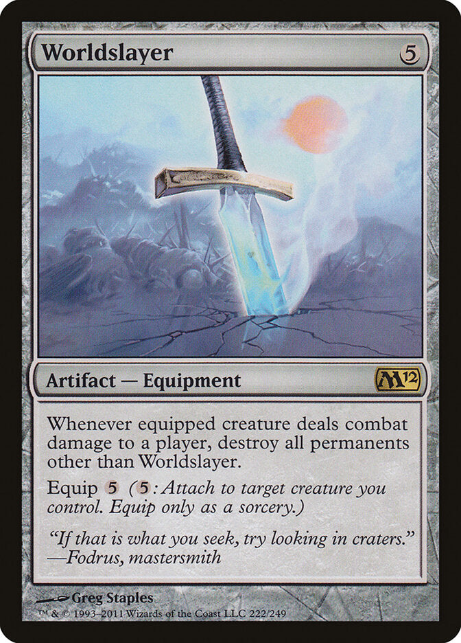 Worldslayer 222 - Magic 2012 MTG card