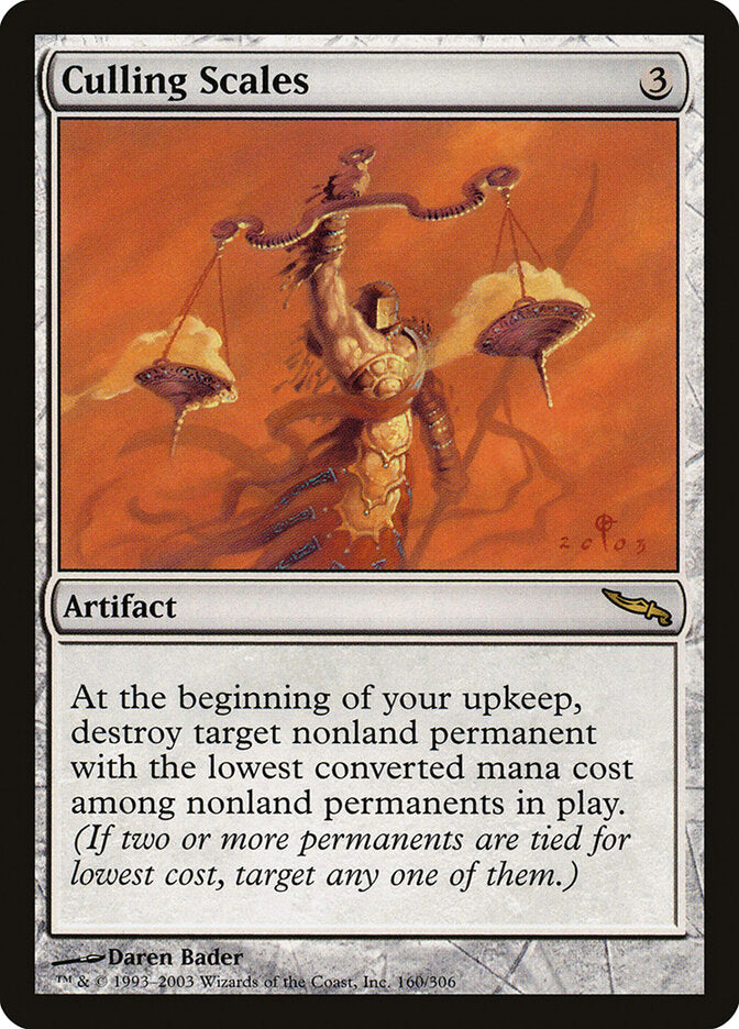 Culling Scales 160 - Mirrodin MTG card