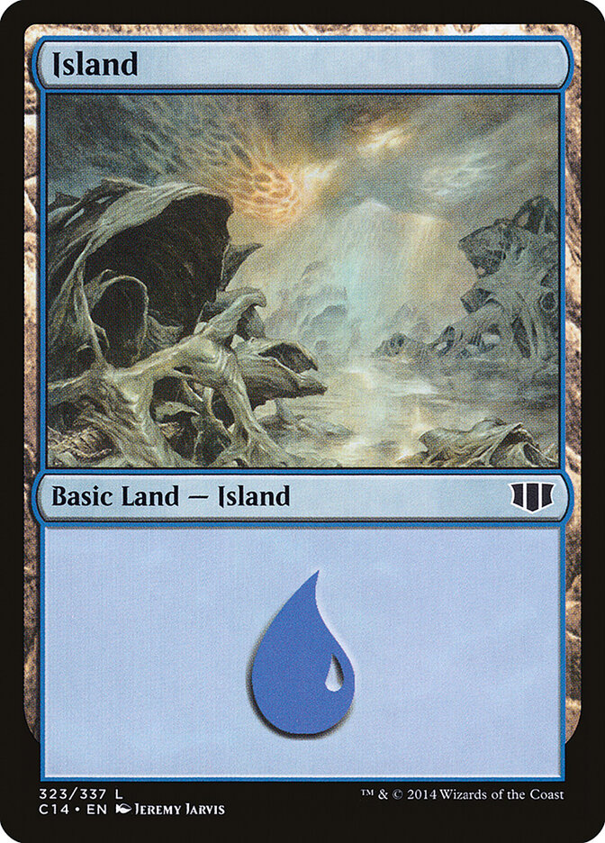 Island 323 - Commander 2014 MTG card