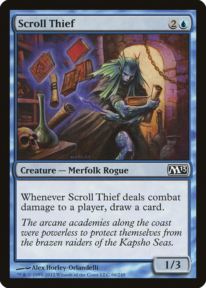 Scroll Thief 66 - Magic 2013 MTG card