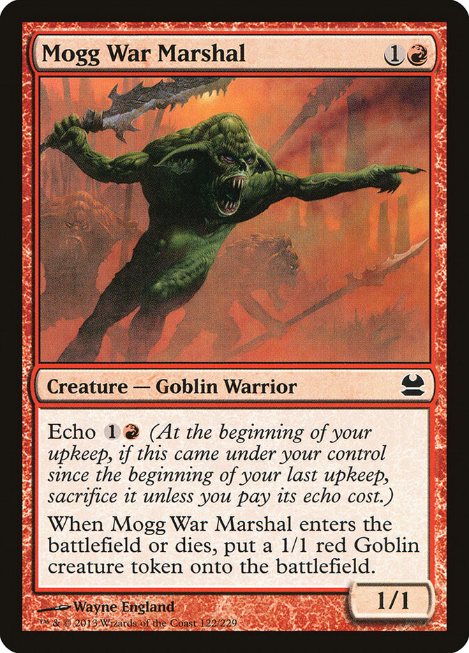 Mogg War Marshal 122 - Modern Masters MTG card