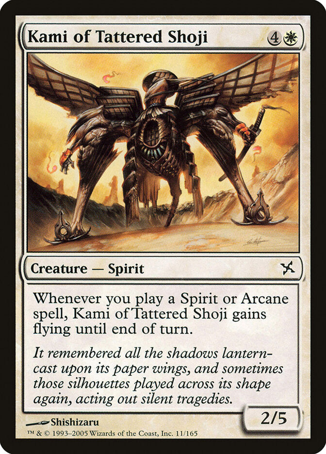 Kami of Tattered Shoji 11 - Betrayers of Kamigawa MTG card