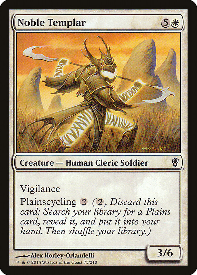 Noble Templar 75 - Conspiracy MTG card