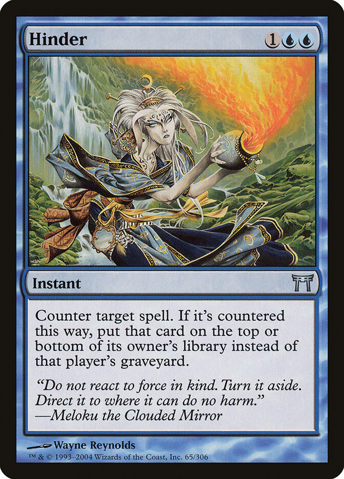 Hinder 65 - Champions of Kamigawa MTG card