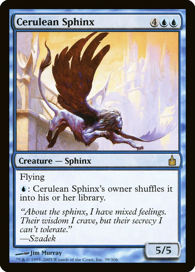 Cerulean Sphinx 39 - Ravnica: City of Guilds MTG card