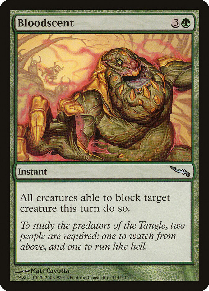 Bloodscent 114 - Mirrodin MTG card