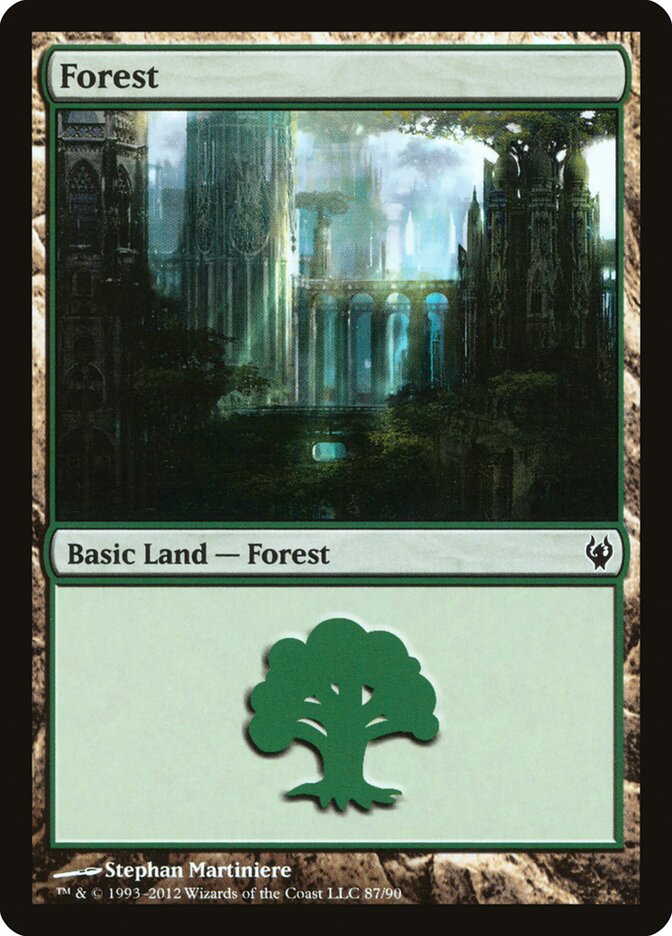 Forest 87 - Duel Decks: Izzet vs. Golgari MTG card