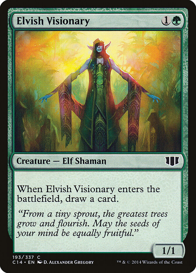 Elvish Visionary 193 - Commander 2014 MTG card