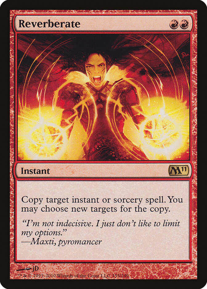 Reverberate 155 - Magic 2011 MTG card