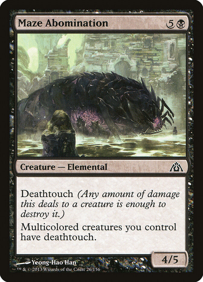Maze Abomination 26 - Dragon's Maze MTG card