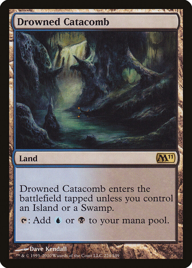 Drowned Catacomb 224 - Magic 2011 MTG card