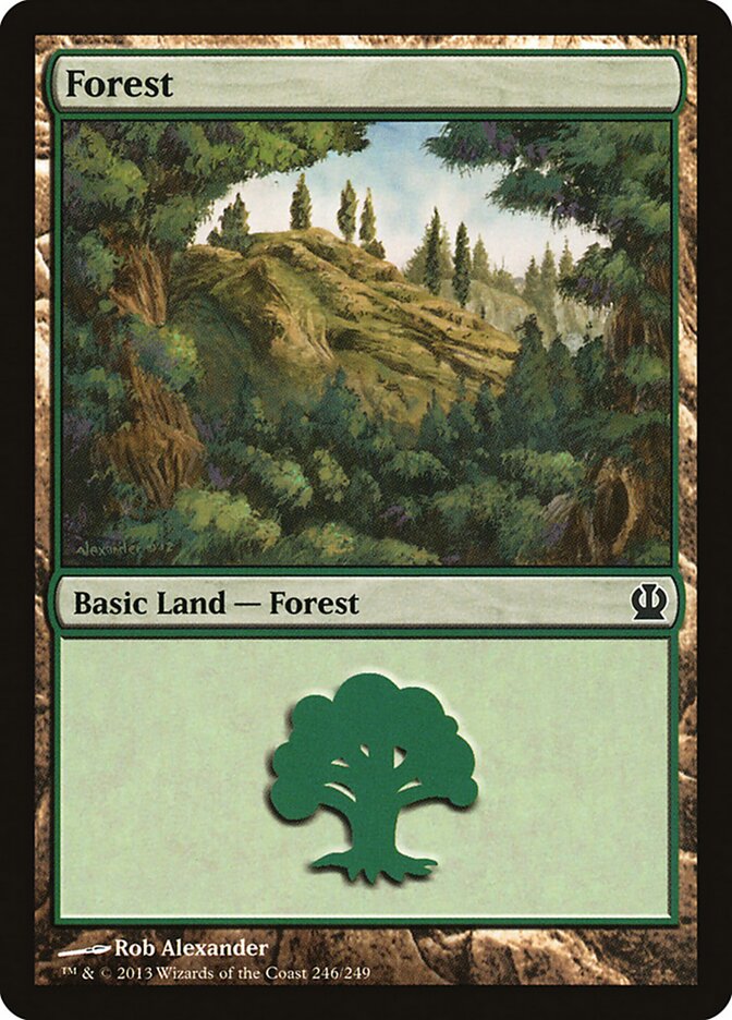 Forest 246 - Theros MTG card