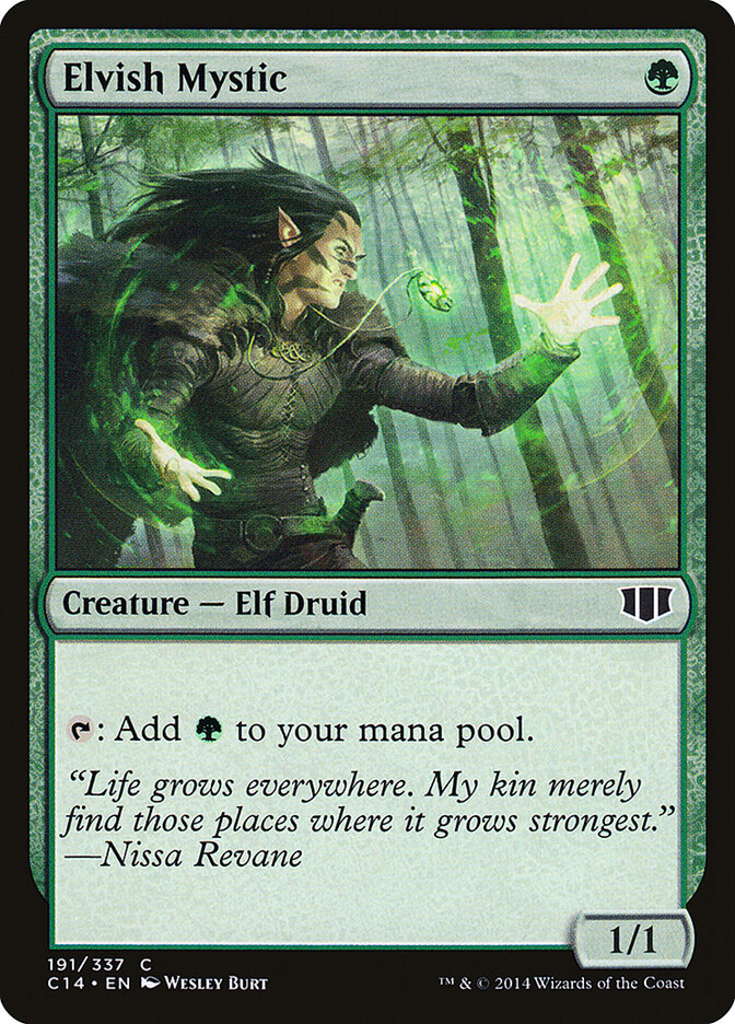 Elvish Mystic 191 - Commander 2014 MTG card