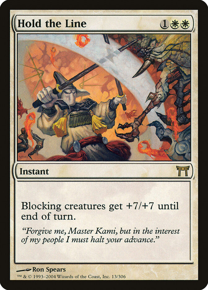 Hold the Line 13 - Champions of Kamigawa MTG card