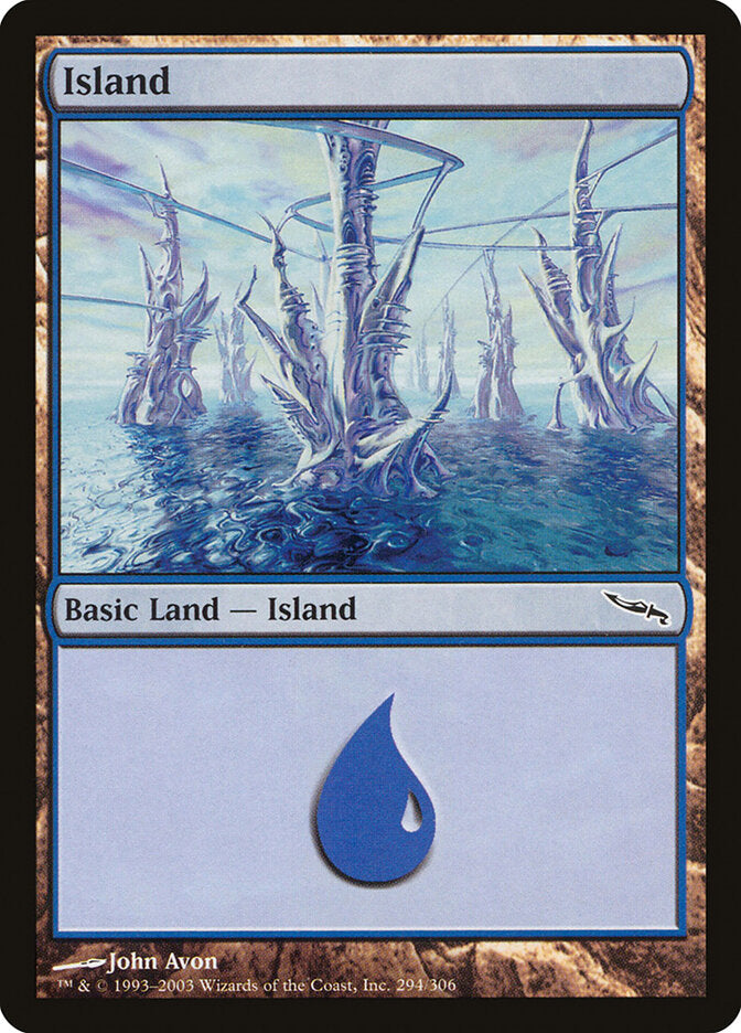 Island 294 - Mirrodin MTG card