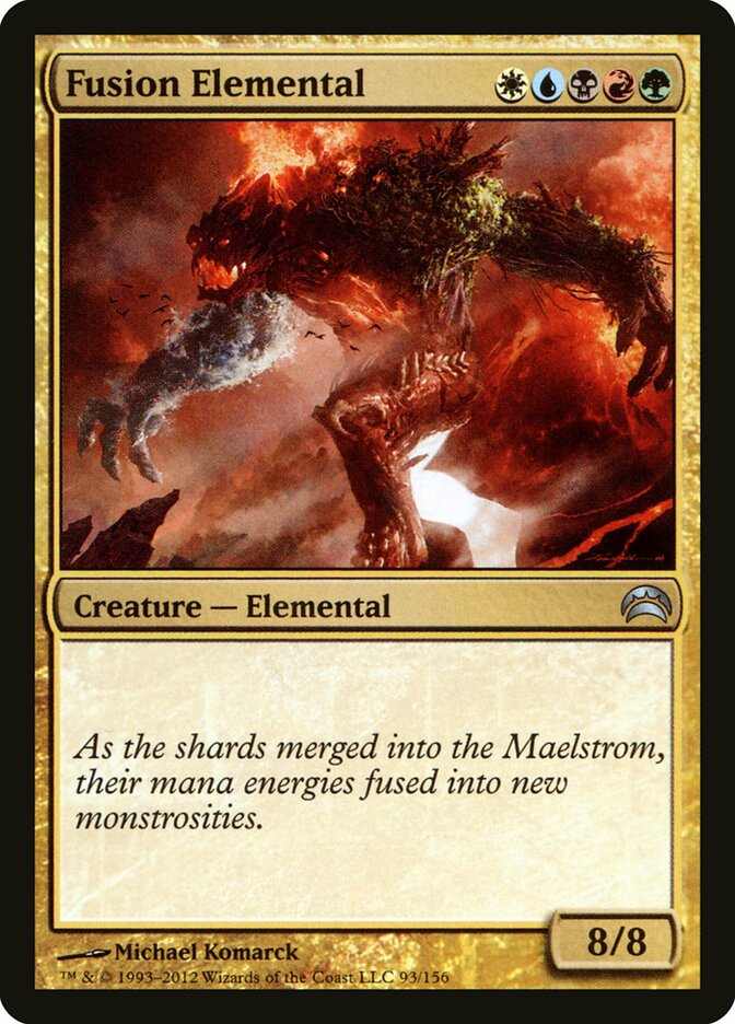 Fusion Elemental 93 - Planechase 2012 MTG card