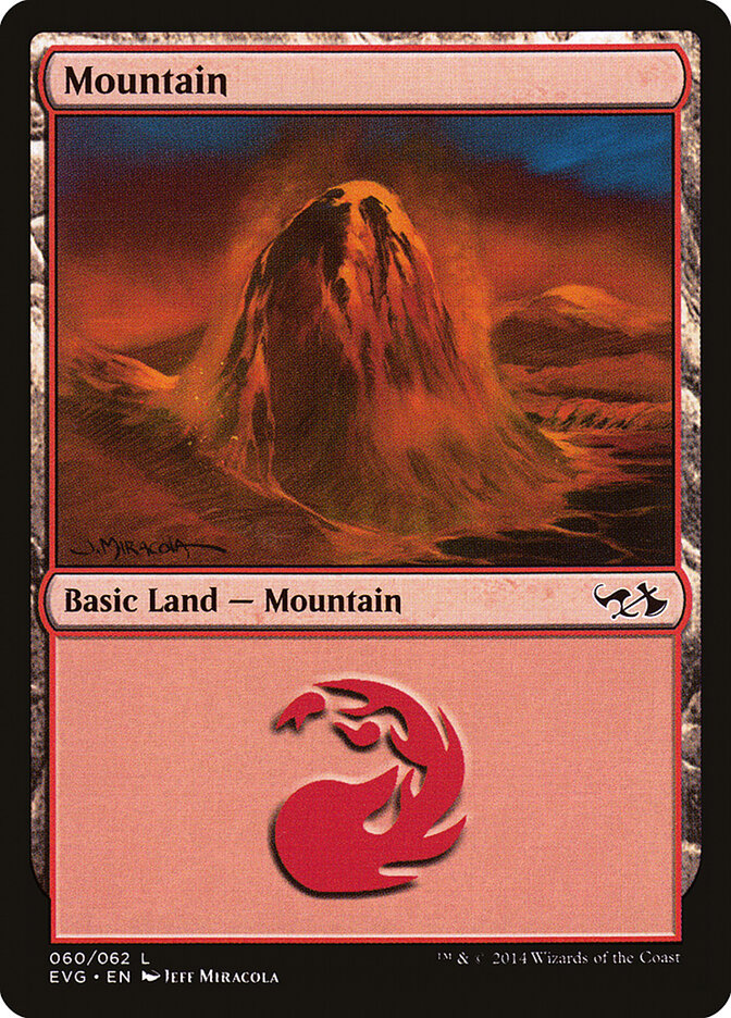 Mountain 60 - Duel Decks Anthology: Elves vs. Goblins MTG card