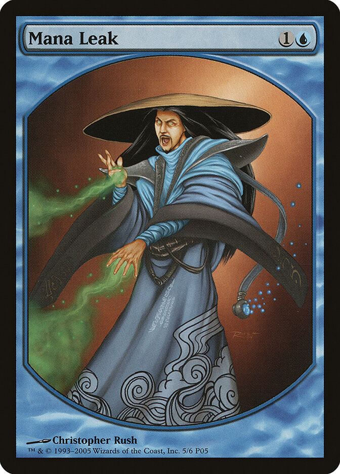 Mana Leak 5 - Magic Player Rewards 2005 MTG card