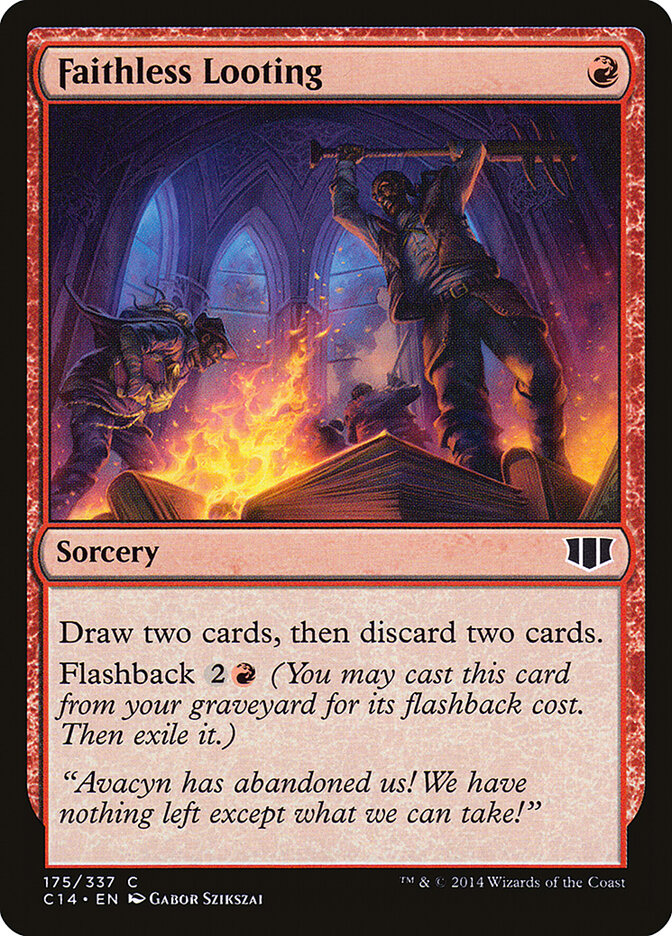 Faithless Looting 175 - Commander 2014 MTG card