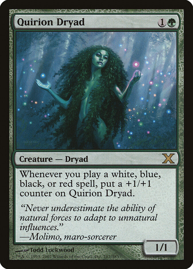 Quirion Dryad 287 - Tenth Edition MTG card