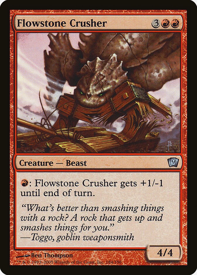 Flowstone Crusher 184★ - Ninth Edition MTG card