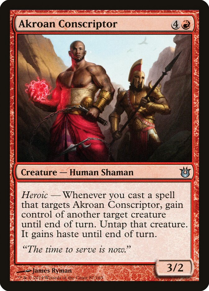 Akroan Conscriptor 87 - Born of the Gods MTG card
