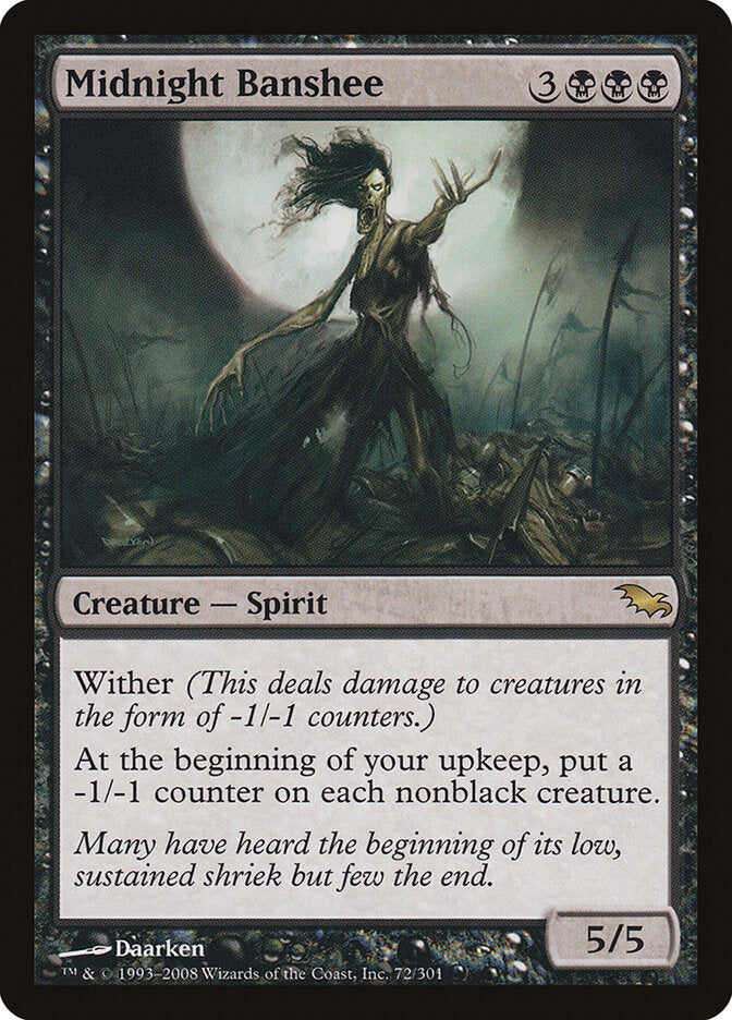 Midnight Banshee 72 - Shadowmoor MTG card