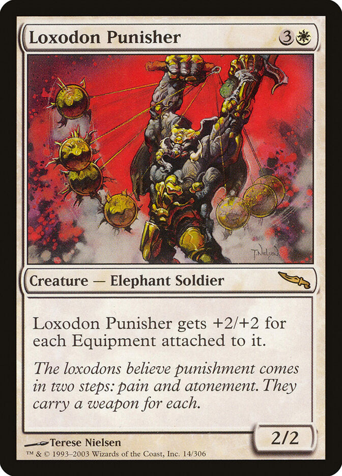 Loxodon Punisher 14 - Mirrodin MTG card