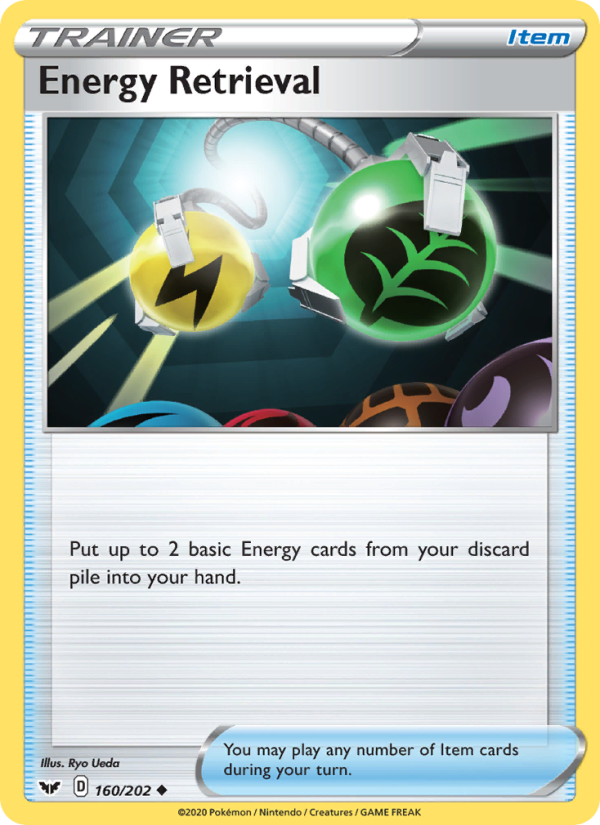 Energy Retrieval 160/202 - Sword & Shield Pokemon card