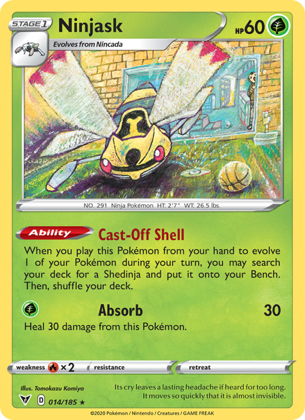 Ninjask 14/185 - Vivid Voltage Pokemon card
