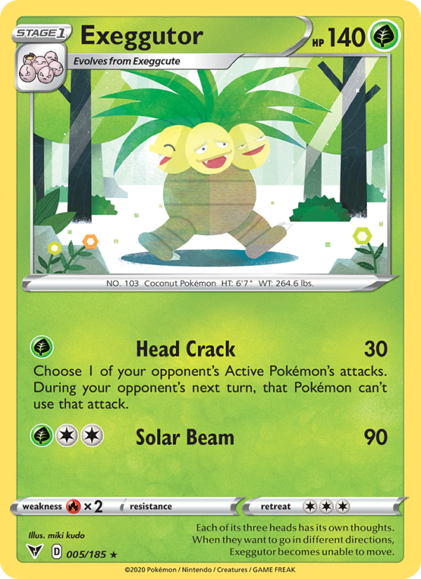 Exeggutor 5/185 - Vivid Voltage Pokemon card