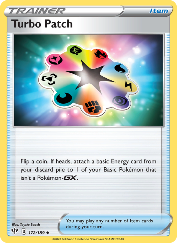 Turbo Patch 172/189 - Darkness Ablaze Pokemon card
