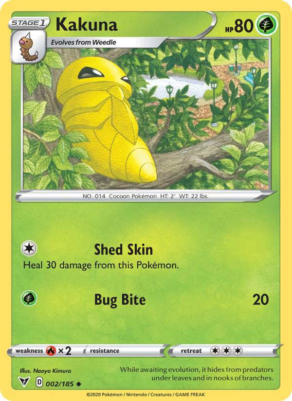 Kakuna 2/185 - Vivid Voltage Pokemon card