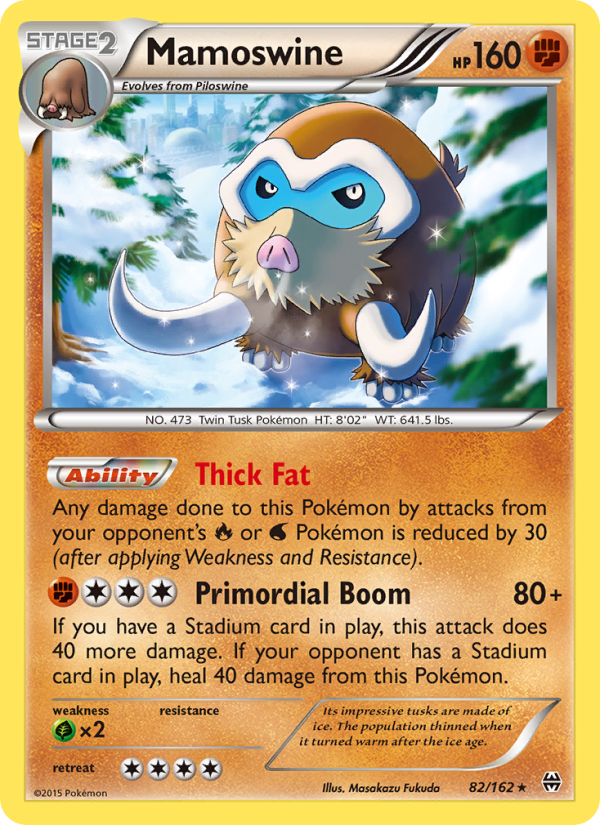 Mamoswine 82/162 - BREAKthrough Pokemon card