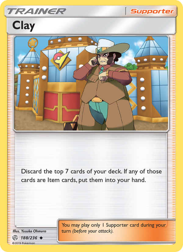 Clay 188/236 - Cosmic Eclipse Pokemon card