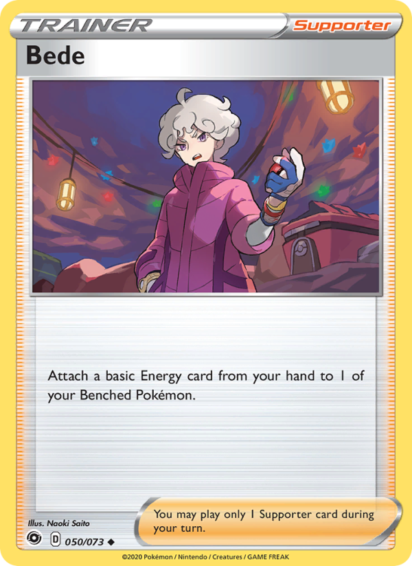 Bede 50/73 - Champion's Path Pokemon card