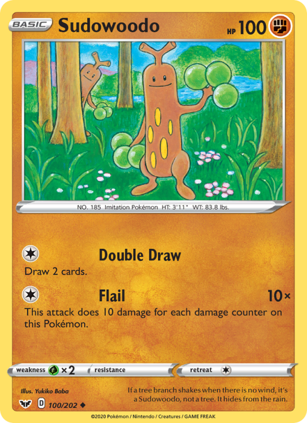 Sudowoodo 100/202 - Sword & Shield Pokemon card