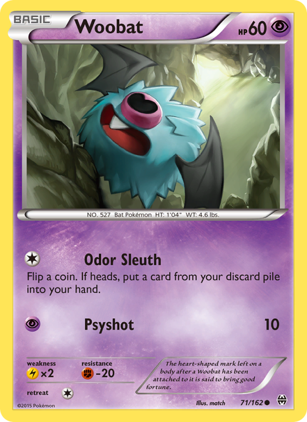 Woobat 71/162 - BREAKthrough Pokemon card