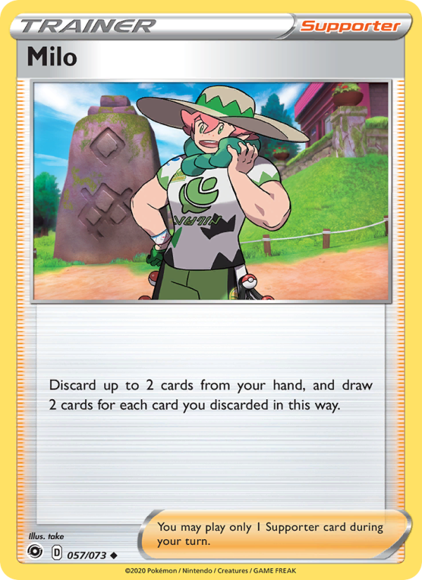 Milo 57/73 - Champion's Path Pokemon card