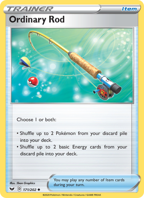 Ordinary Rod 171/202 - Sword & Shield Pokemon card