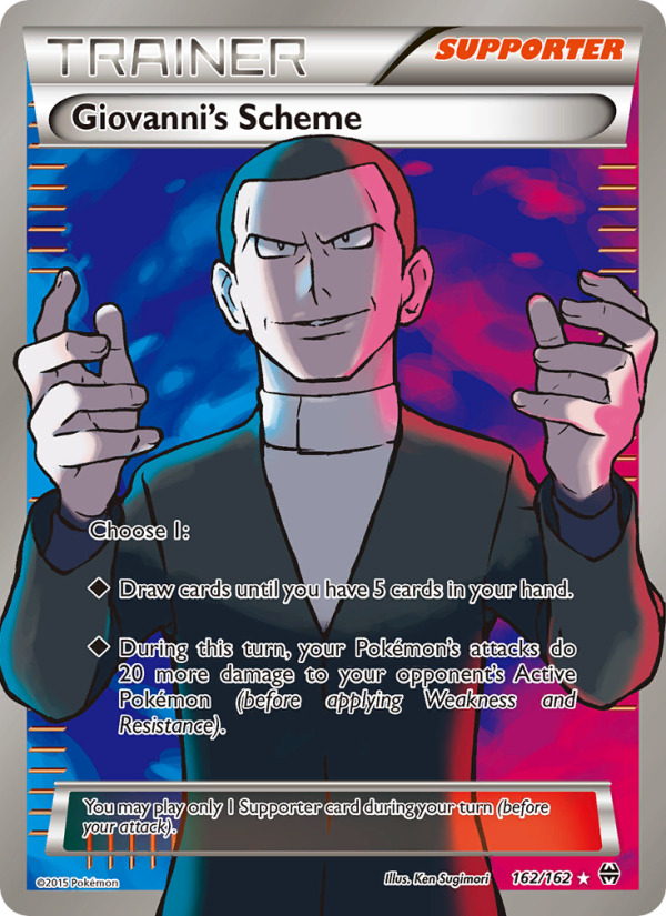 Giovanni's Scheme 162/162 - BREAKthrough Pokemon card