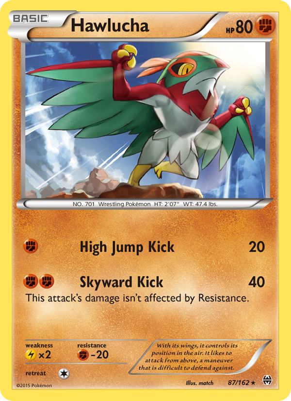 Hawlucha 87/162 - BREAKthrough Pokemon card