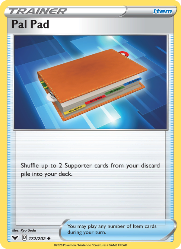 Pal Pad 172/202 - Sword & Shield Pokemon card