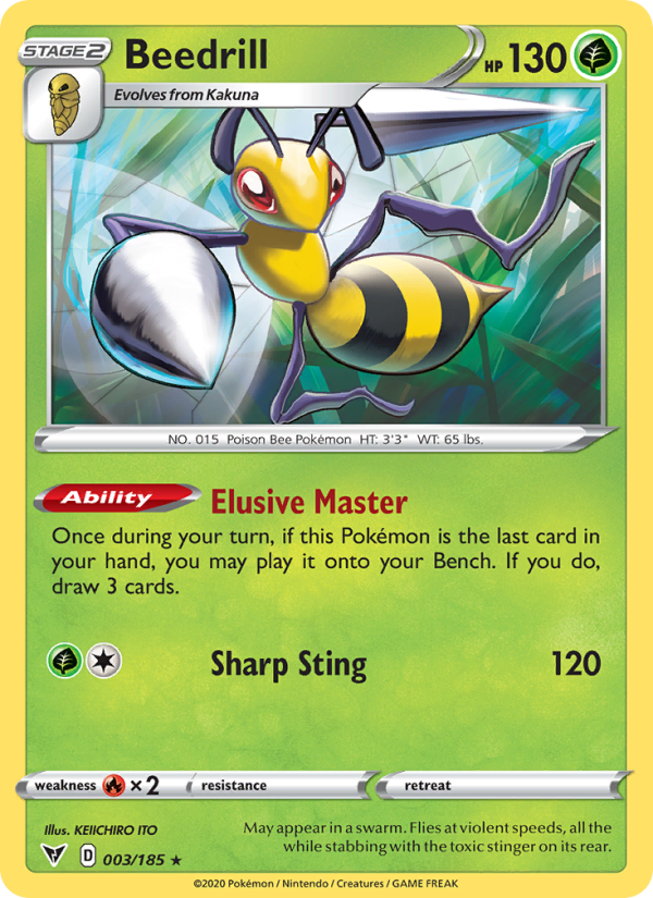 Beedrill 3/185 - Vivid Voltage Pokemon card