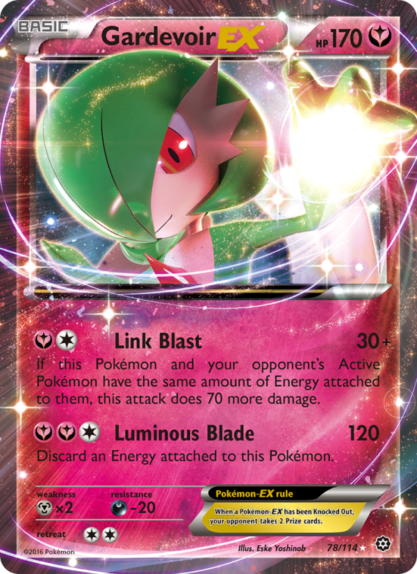 Gardevoir EX 78/114 - Steam Siege Pokemon card