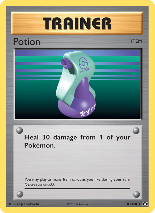 Potion 83/108 - Evolutions Pokemon card