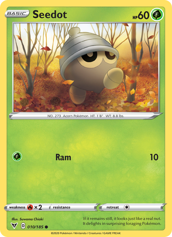 Seedot 10/185 - Vivid Voltage Pokemon card