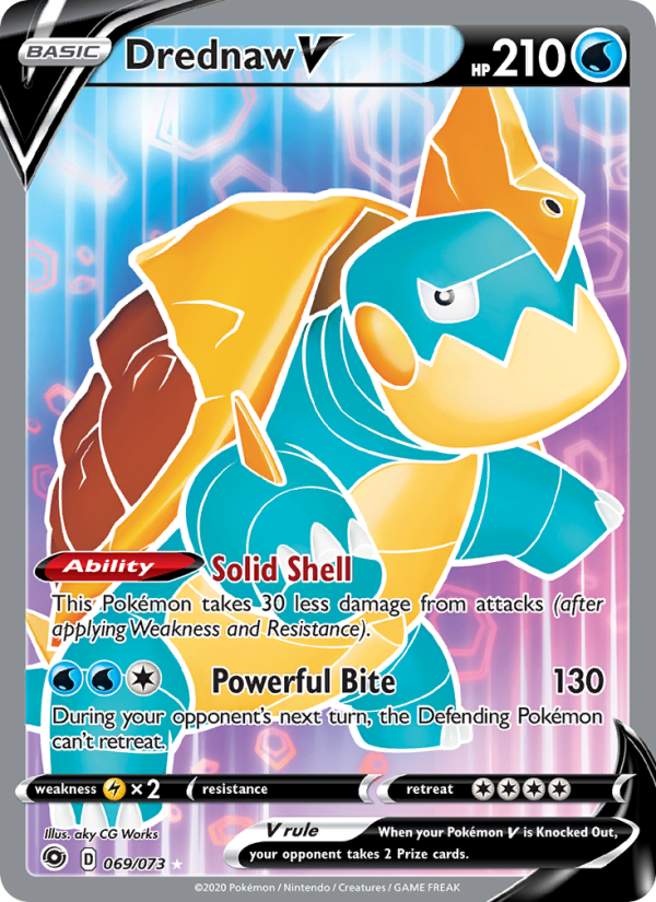 Drednaw V 69/73 - Champion's Path Pokemon card