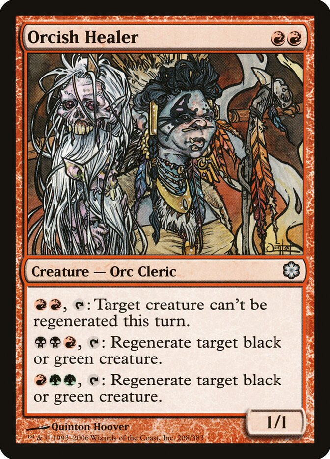 Orcish Healer 208 - Coldsnap Theme Decks MTG card