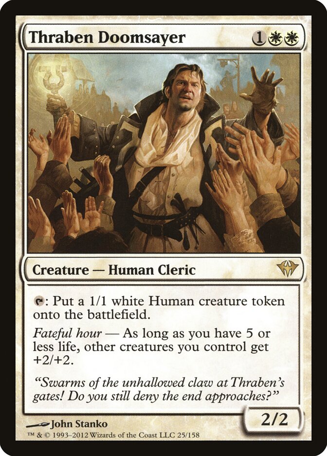 Thraben Doomsayer 25 - Dark Ascension MTG card
